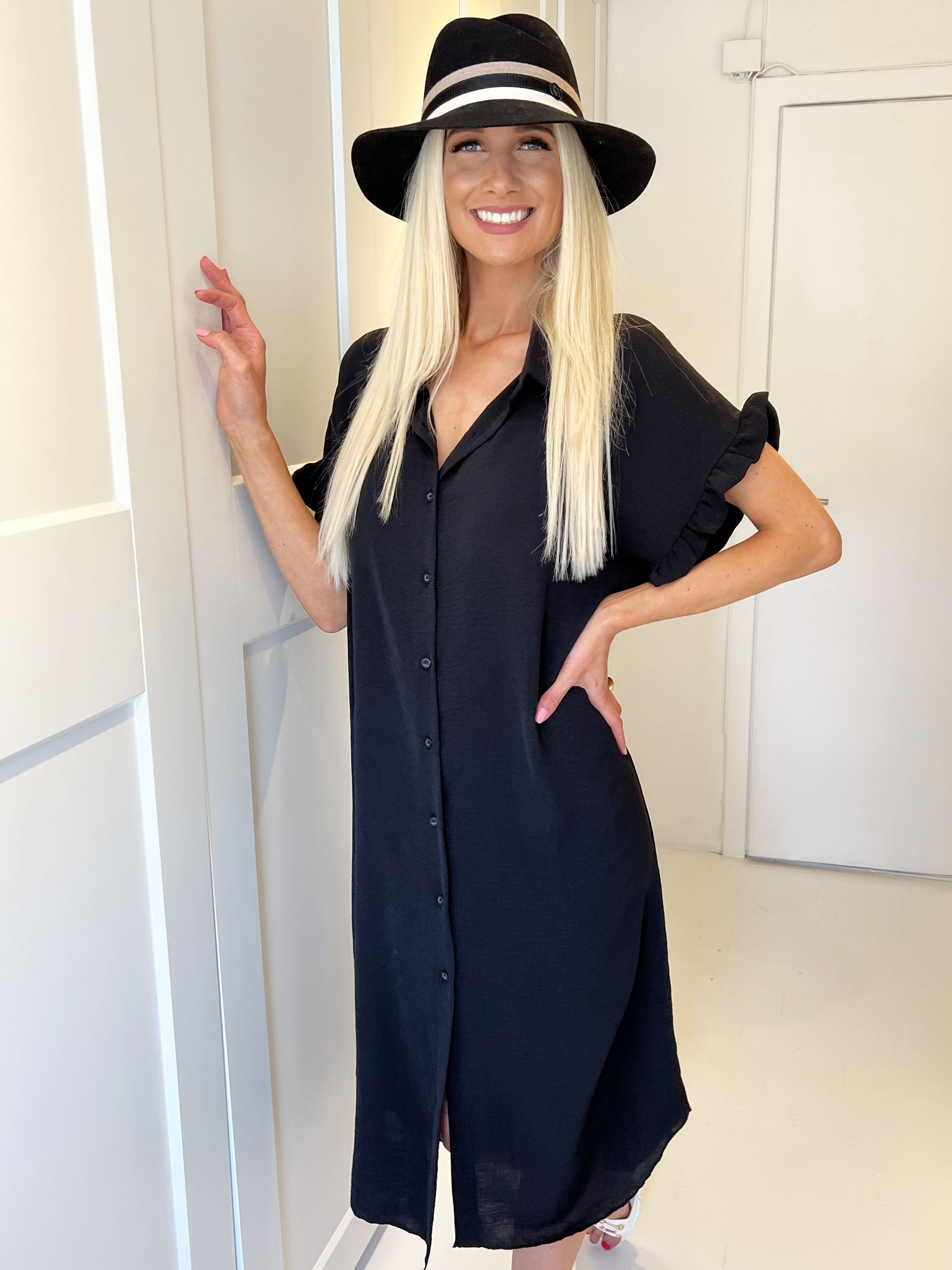 Emilie - Skjorta med söt volangkant på ärmarna